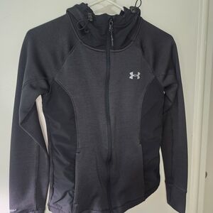 Under Armour ColdGear Zip Hoodie | Size Small | Black Athletic Jacket